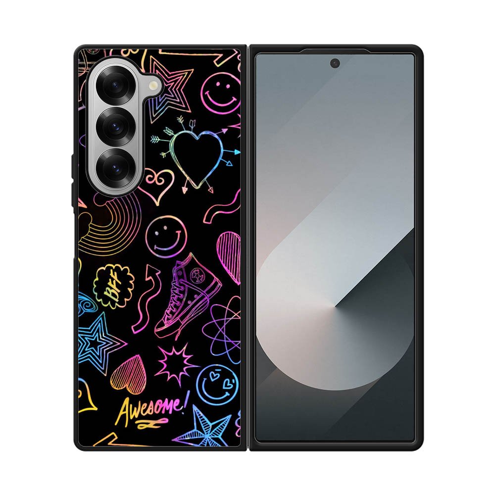 Neon Doodles Samsung Galaxy Z Fold 7 5G Case OV9467