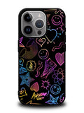 Neon Doodles iPhone 16 Pro Max Case OV9467