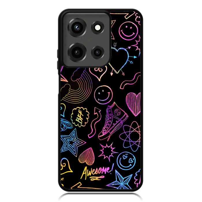 Neon Doodles Motorola Moto G 5G 2025 Case OV9467