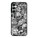 Black Doodle Samsung Galaxy A16 Case OV9476