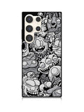 Black Doodle Samsung Galaxy S25 Ultra 5G Case QC9476