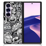 Black Doodle Samsung Galaxy Z Fold 7 Case OV9476