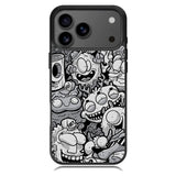 Black Doodle Samsung Galaxy S26 Case OV9476