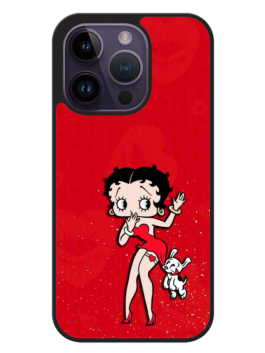 Black Betty Boop iPhone 14 Pro Case OV9475