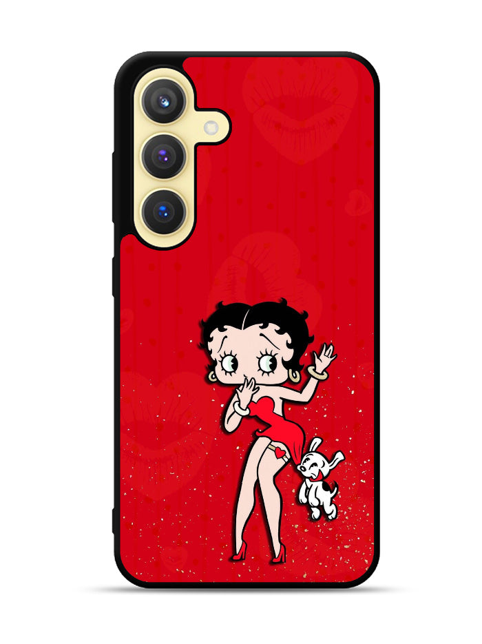 Black Betty Boop Samsung Galaxy S24 Plus 5G , Samsung Galaxy S24+ 5G Case