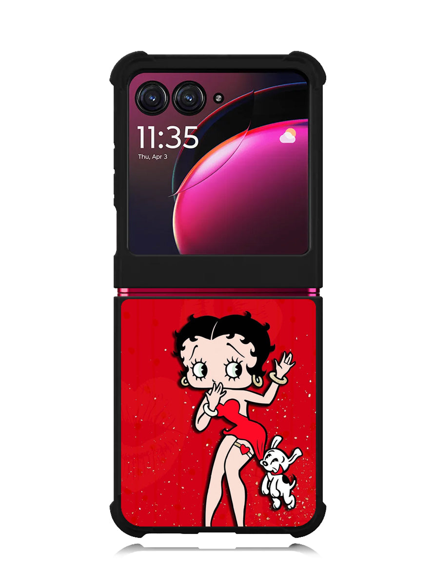 Black Betty Boop Motorola Moto Razr Plus 2023 , Moto Razr+ 2023 Case