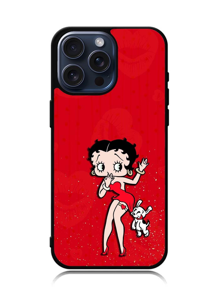 Black Betty Boop iPhone 15 Pro Max Case