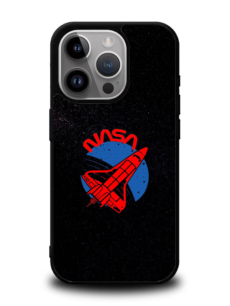Nasa Black iPhone 14 Pro Case QC9465