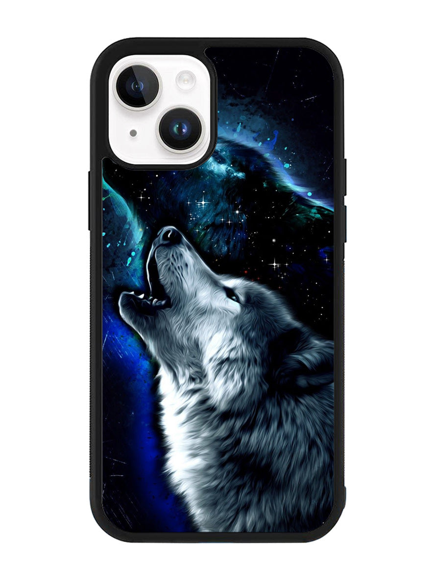 Wolf Black White iPhone 15 Plus Case OV8675