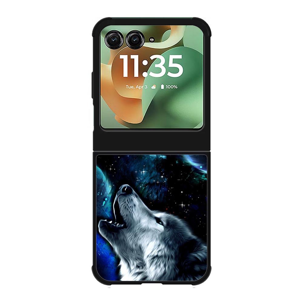 Wolf Black White Motorola Moto RAZR 2025 Case OV8675