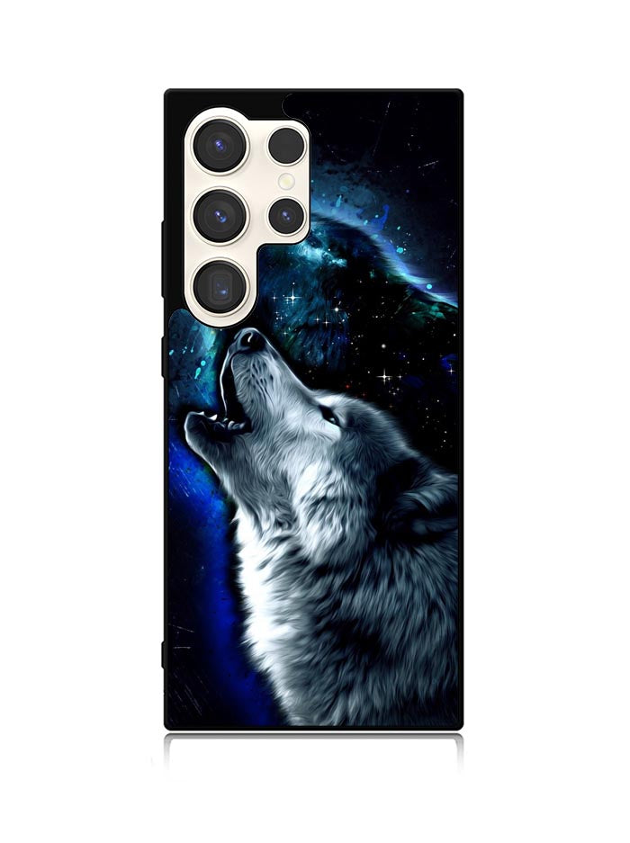 Wolf Black White Samsung Galaxy S23 Ultra 5G Case QC8675