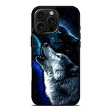 Wolf Black White iPhone 16 Pro Case OV8675