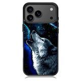 Wolf Black White iPhone 17 Pro Case OV8675