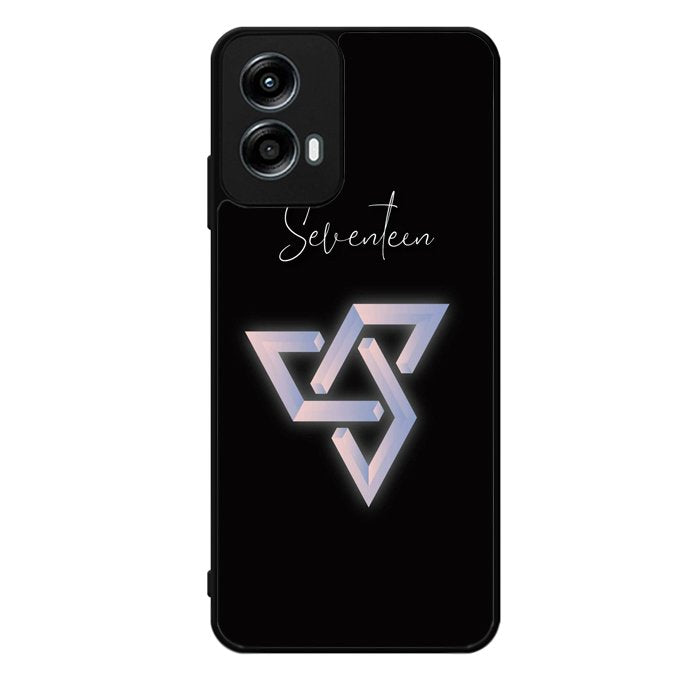Seventeen Black Logo Motorola Moto G Play 2024 Case OV8664