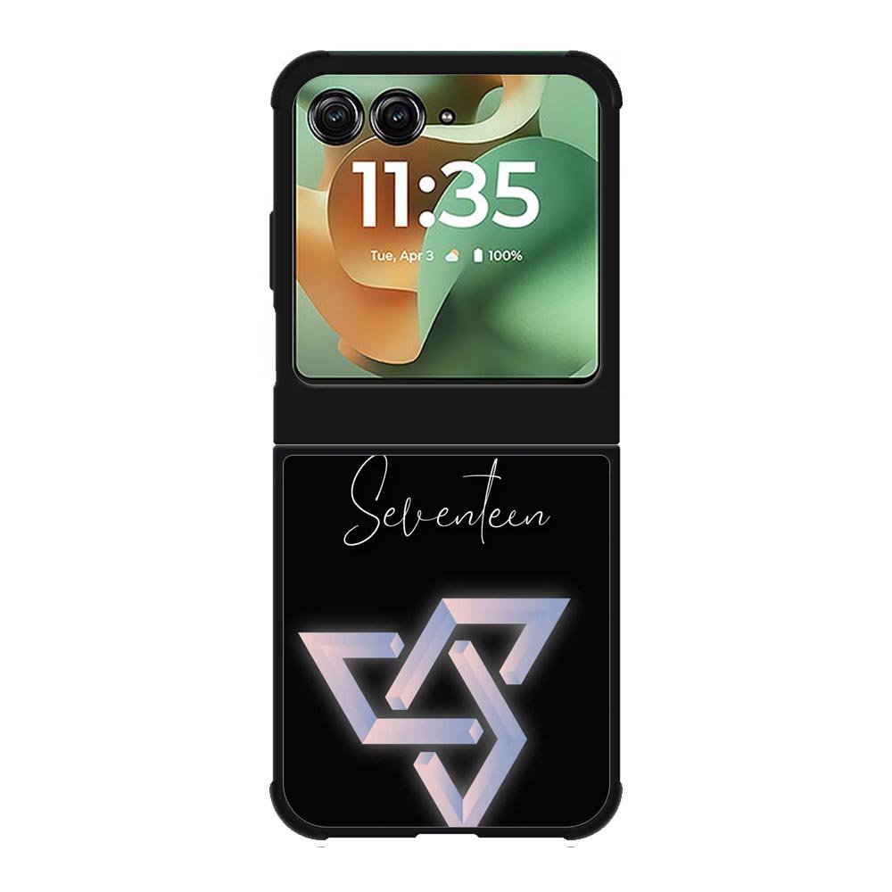 Seventeen Black Logo Motorola Moto RAZR 2025 Case OV8664