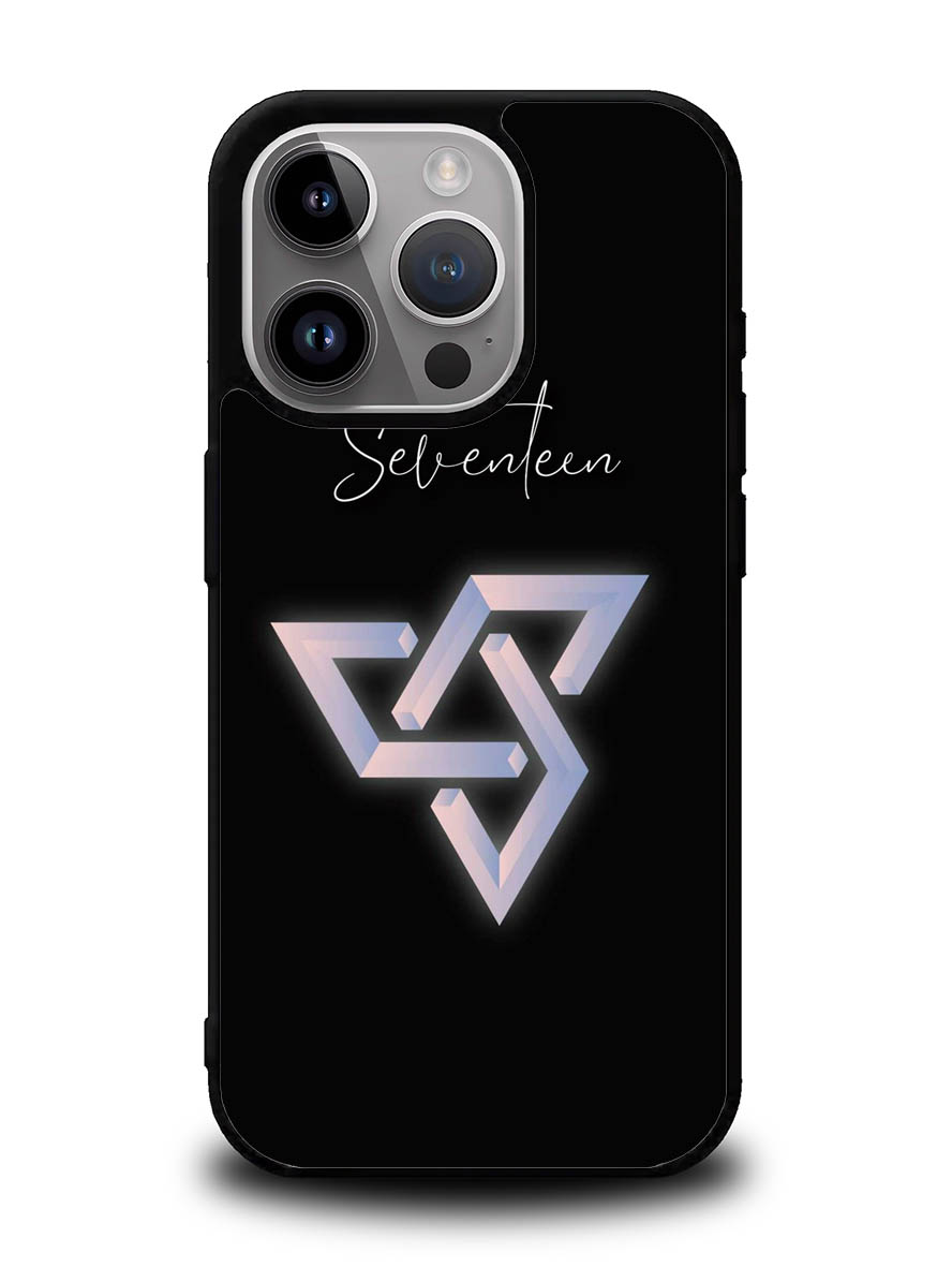 Seventeen Black Logo iPhone 14 Pro Case QC8664