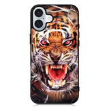 Angry Tiger Roar iPhone 16 Case QC8676