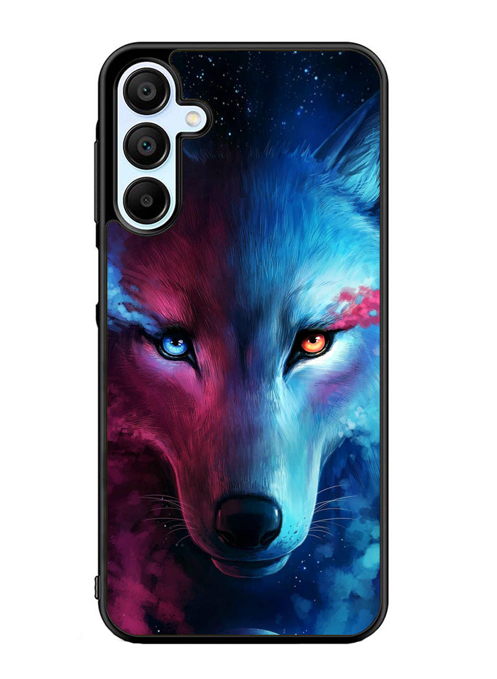 Wolf Art Blue Red Samsung Galaxy A35 5G Case OV8673