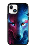 Wolf Art Blue Red iPhone 15 Case OV8673