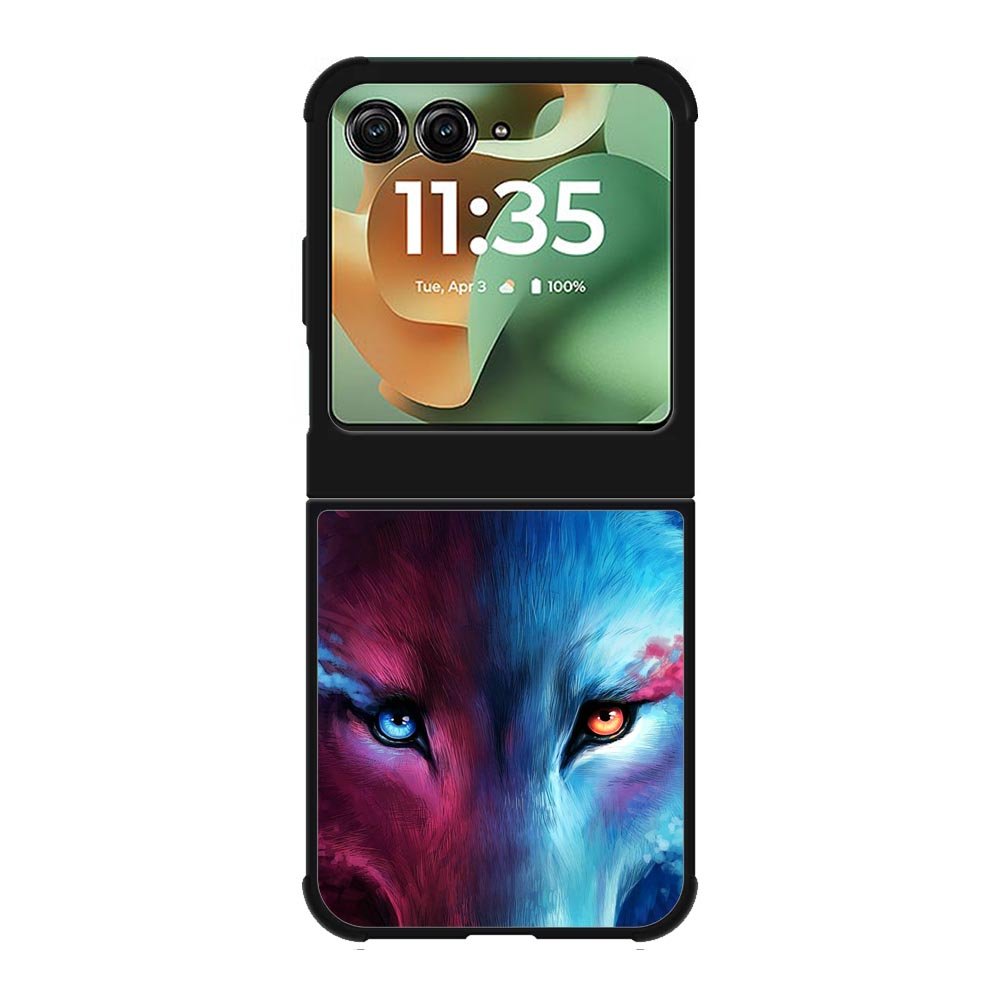 Wolf Art Blue Red Motorola Moto RAZR 2025 Case OV8673