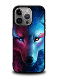 Wolf Art Blue Red iPhone 15 Pro Case OV8673