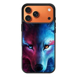 Wolf Art Blue Red iPhone 17 Pro Max Case QC8673