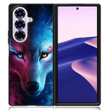 Wolf Art Blue Red Samsung Galaxy Z Fold 7 Case OV8673