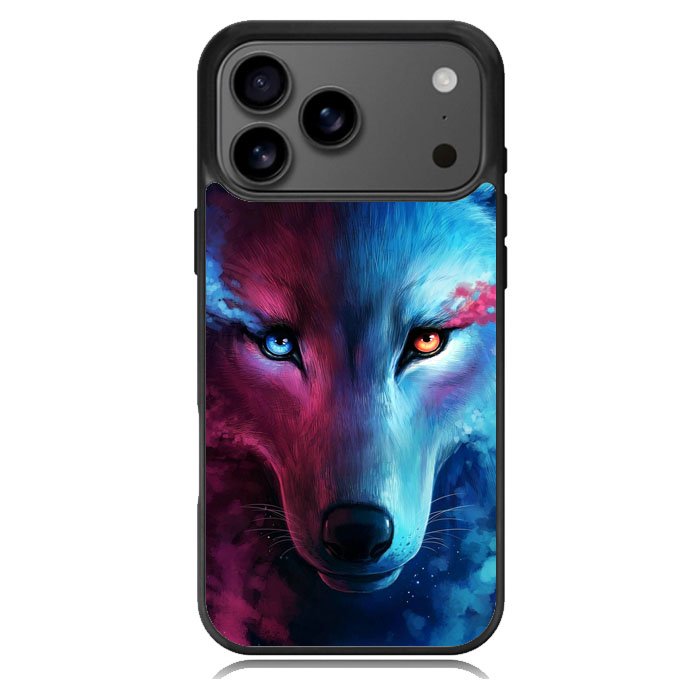 Wolf Art Blue Red Samsung Galaxy S26 Ultra Case OV8673
