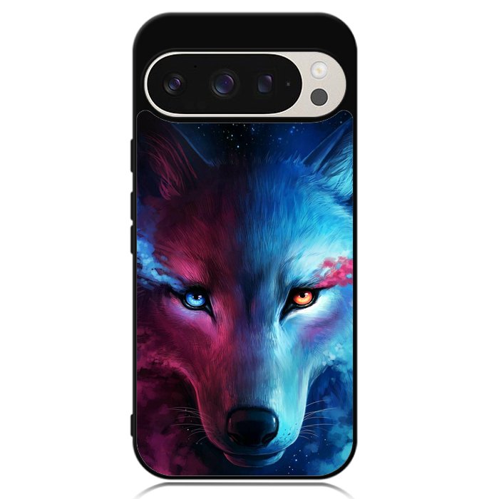 Wolf Art Blue Red Google Pixel 9 | Pixel 9 Pro Case OV8673