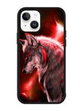 Cool Wolf Red iPhone 15 Plus Case OV8680