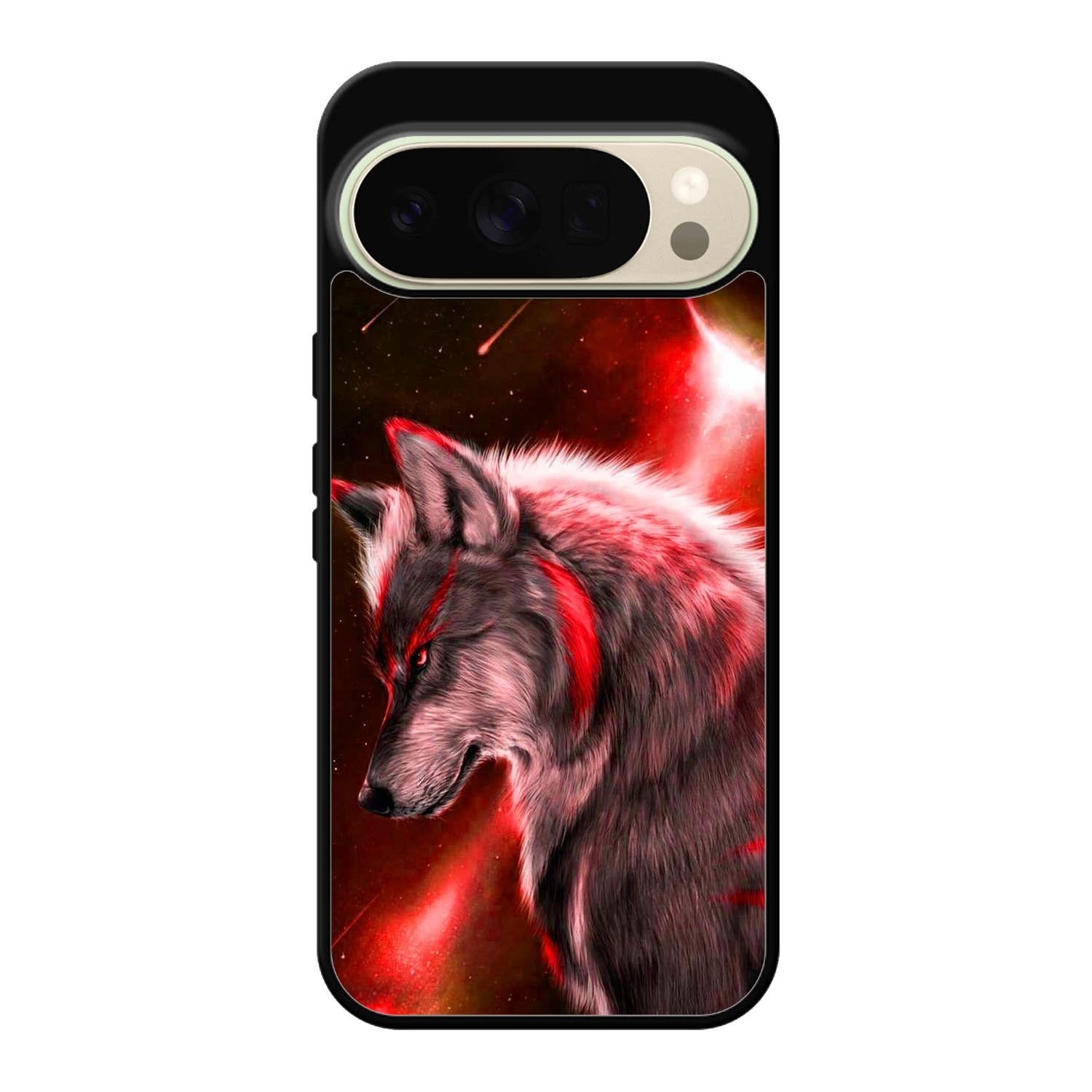 Cool Wolf Red Google Pixel 10 Pro Case