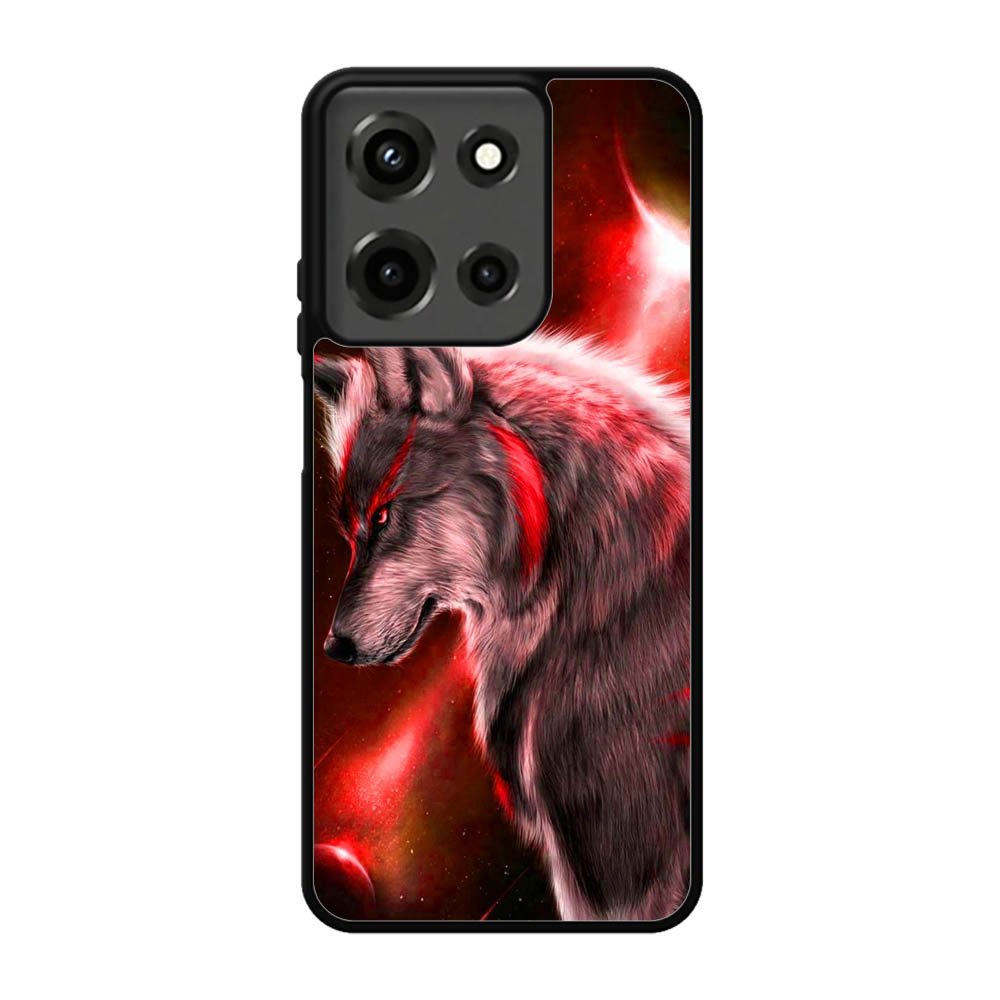 Cool Wolf Red Motorola Moto G 5G 2025 Case OV6917