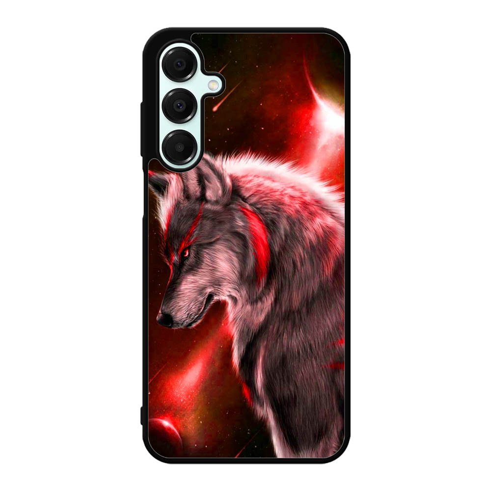 Cool Wolf Red Samsung Galaxy A16 Case OV1244