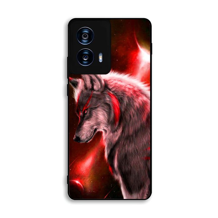 Cool Wolf Red Motorola Moto G Power 5G 2024 Case OV6917