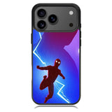 Spiderman lightning Blue iPhone 17 Pro Case OV8651