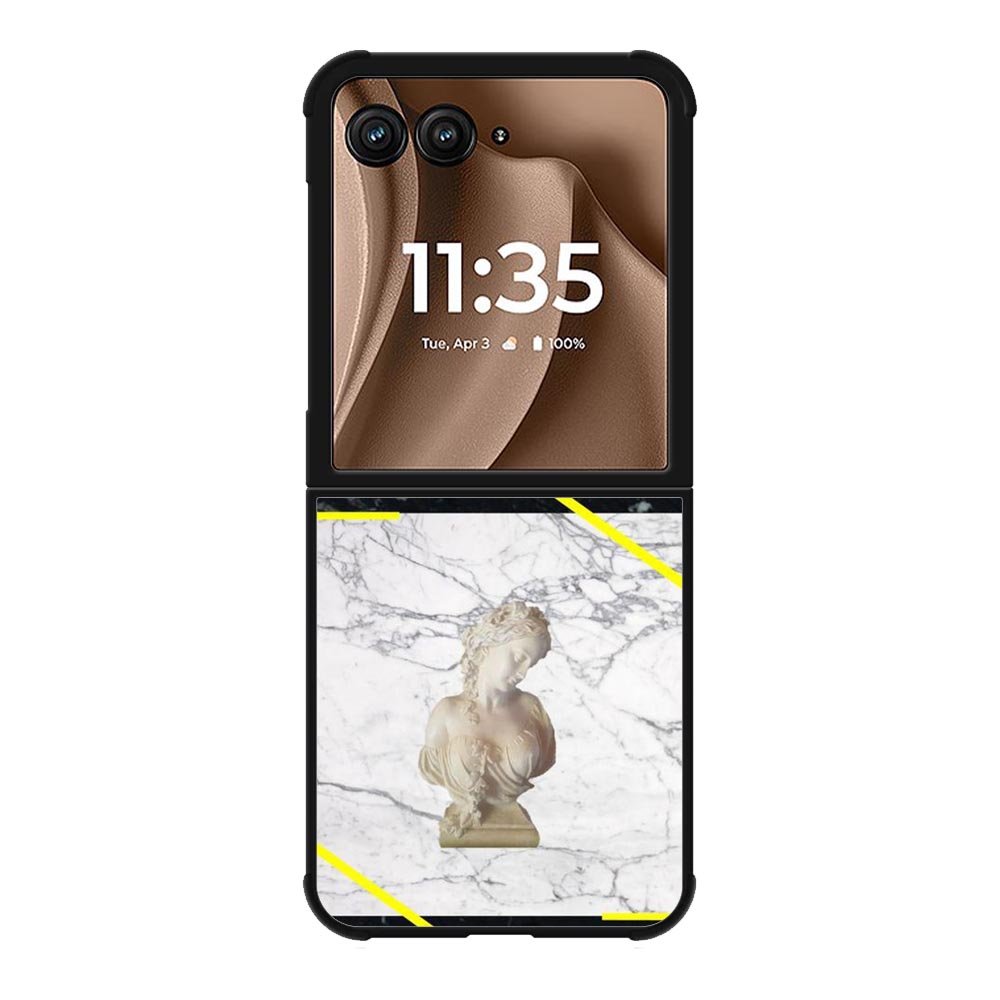 The Off-White Motorola Moto RAZR Plus 2025 Case OV2223
