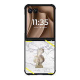 The Off-White Motorola Moto RAZR Plus 2025 Case OV2223