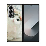 White Cat Samsung Galaxy Z Fold 7 5G Case QC5735