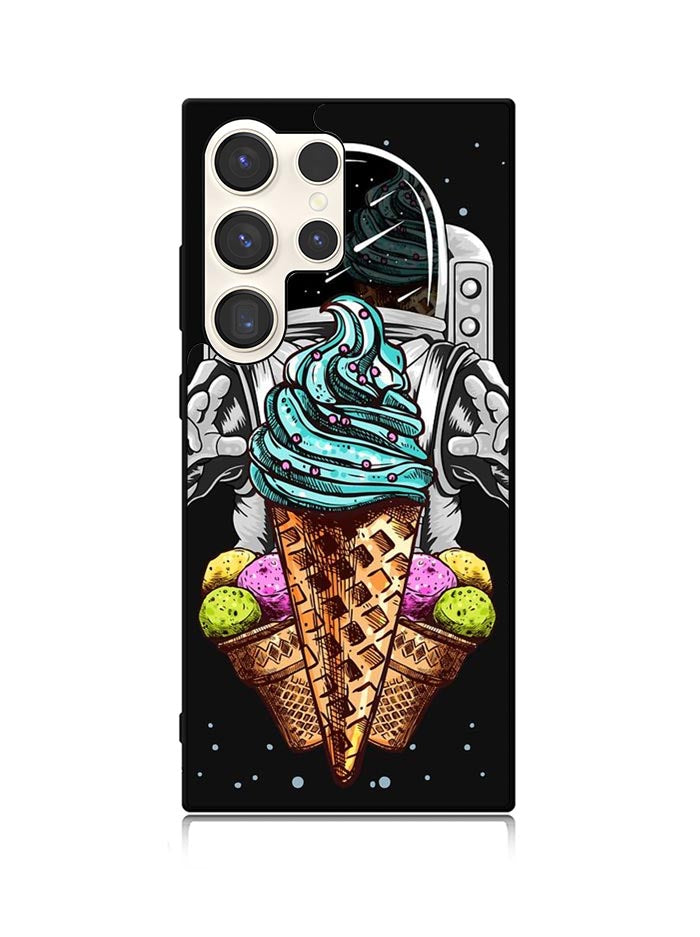 Funny Astronaut Ice Cream Samsung Galaxy S24 Ultra 5G Case OV5916
