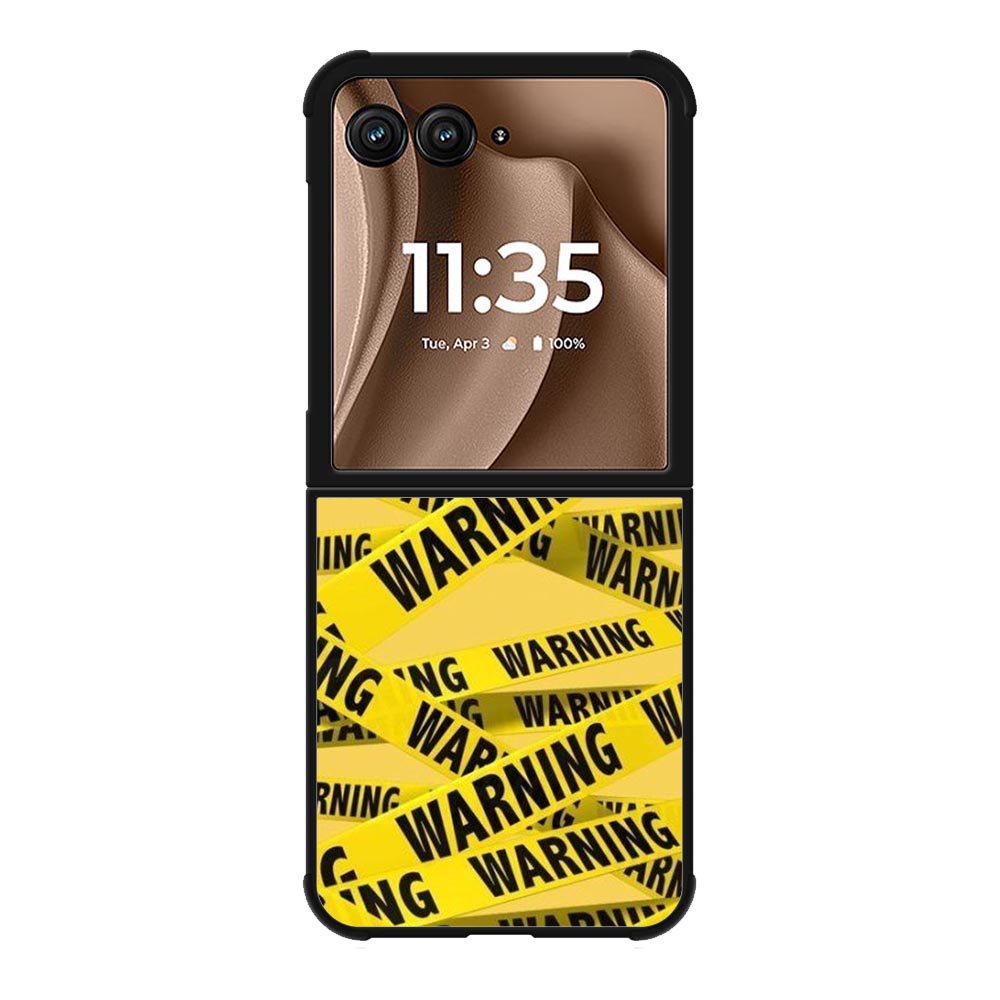 Warning Motorola Moto RAZR Plus 2025 Case OV6138