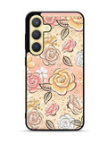 Gold Glitter Flowers Samsung Galaxy S25 Plus 5G , Samsung Galaxy S25+ 5G Case OV5906