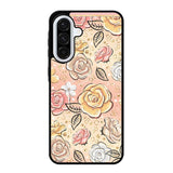 Gold Glitter Flowers Samsung Galaxy A16 5G Case OV5906