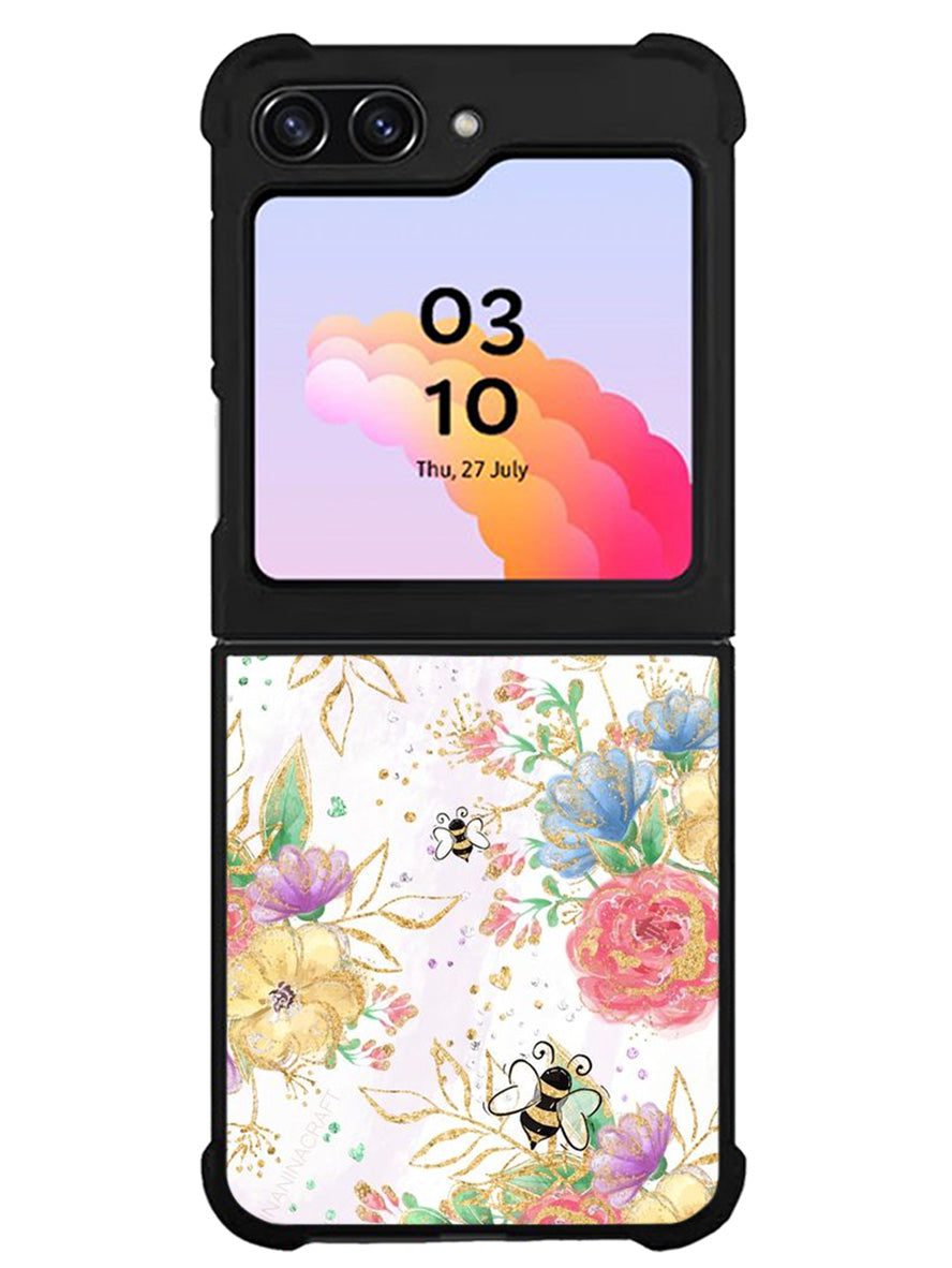 Bee Spring Flowers Samsung Galaxy Z Flip 5 5G 2023 Case