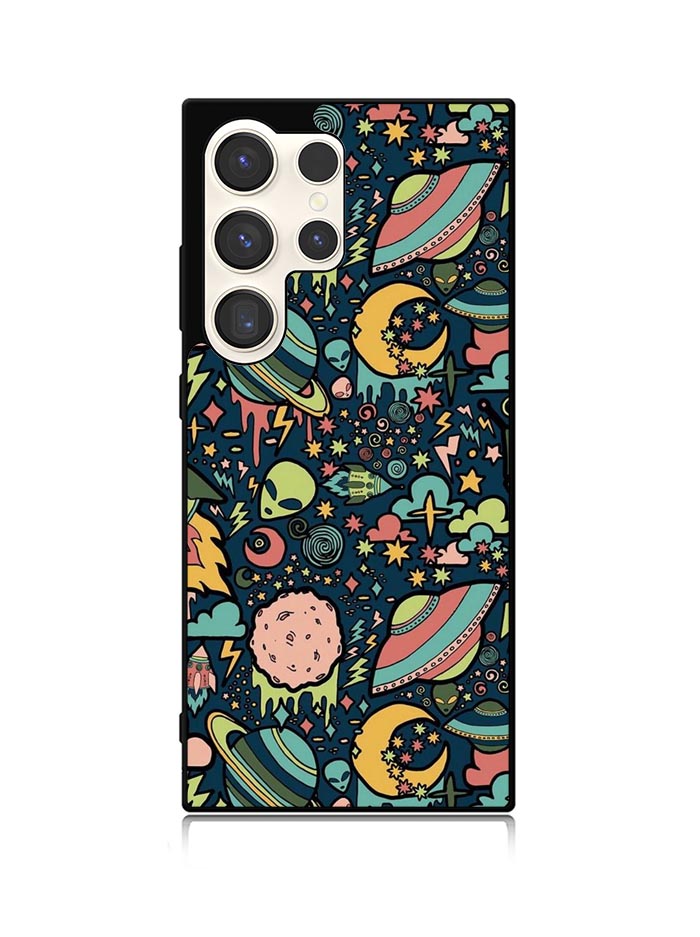 aliens rockets space Samsung Galaxy S23 Ultra 5G Case QC5999