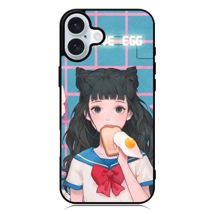 Girl I LOVE EGG iPhone 16 Plus Case QC6073