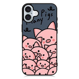 Many Pigs iPhone 16 Plus Case
