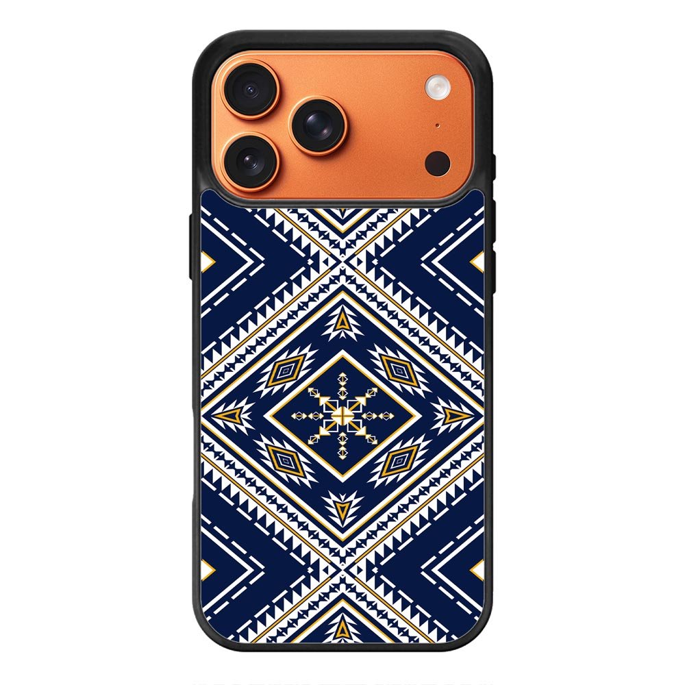 Geometric Blue FLF0527 iPhone 17 Pro Case