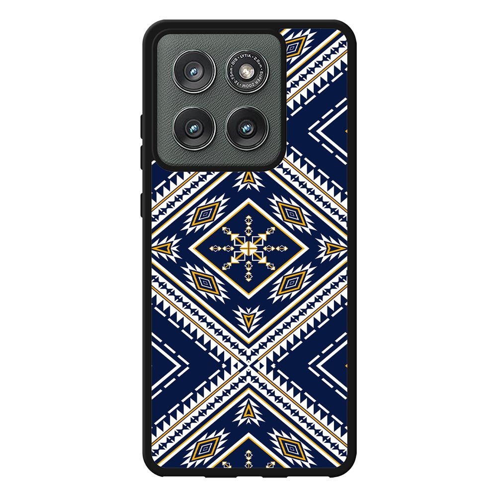 Geometric Blue FLF0527 Motorola Moto Edge 2025 Case