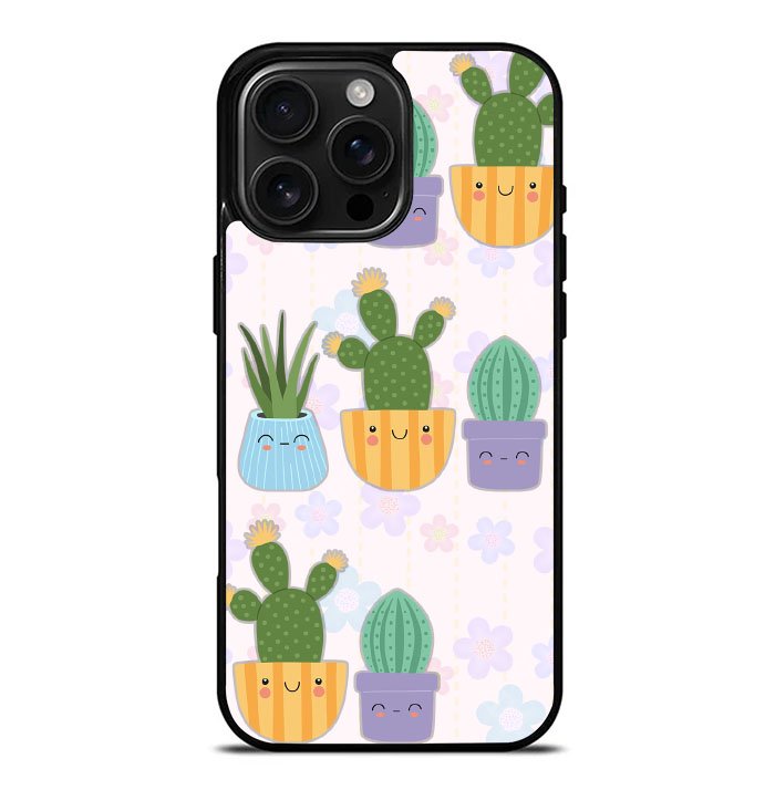 Cactus Cute in Pot FLF0563 iPhone 16 Pro Max Case