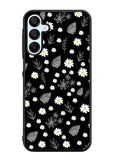 Floral Flower Black White Samsung Galaxy A15 5G Case OV11088